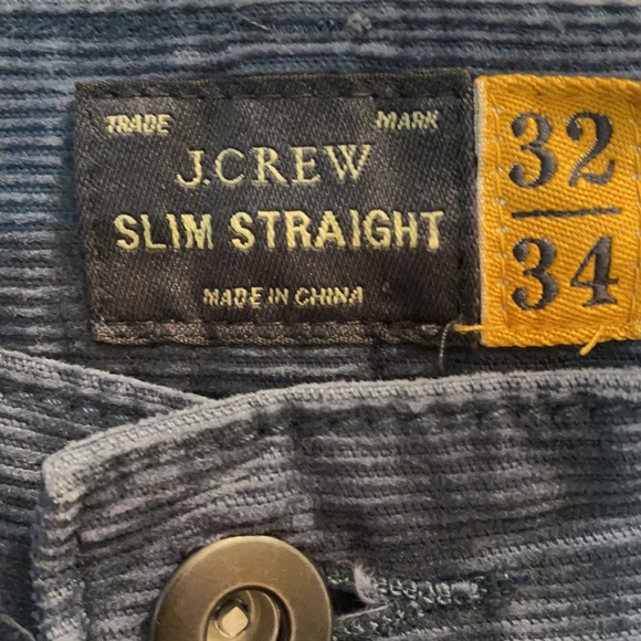 J Crew Slim Straight Corduroy 32x34 - Picture 2 of 3